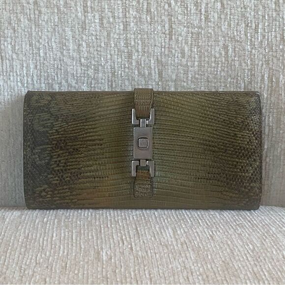 GUCCI Snakeskin Jackie Wallet - Picture 1 of 14